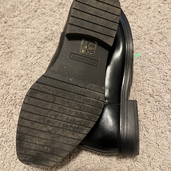 Call it spring black leather Chelsea boots - Picture 4 of 4